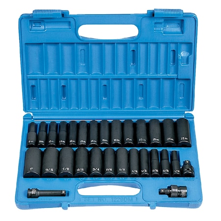 Grey Pneumatic SKT SET 3/8" DR 29 PC DP SAE/METRIC IM GP1229DM